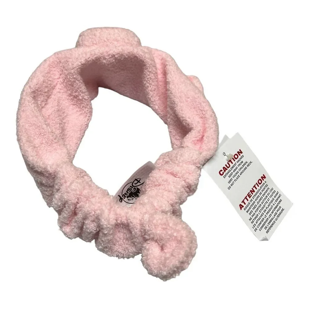 Disney Parks Pixar Toy Story Hamm Pink Fuzzy Ear Headband Spa Makeup Pig Novelty
